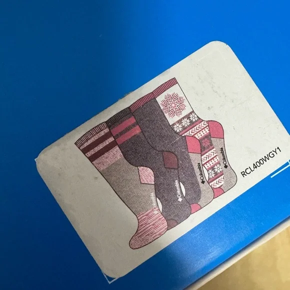 Columbia Women’s Black, Pink, and Gray Socks Trio - Picture 3 of 5